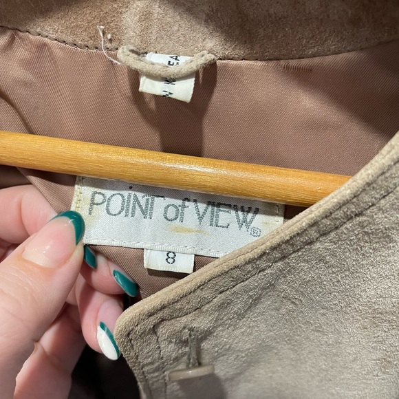 Vintage Suede Jacket size 8 - Picture 2 of 3